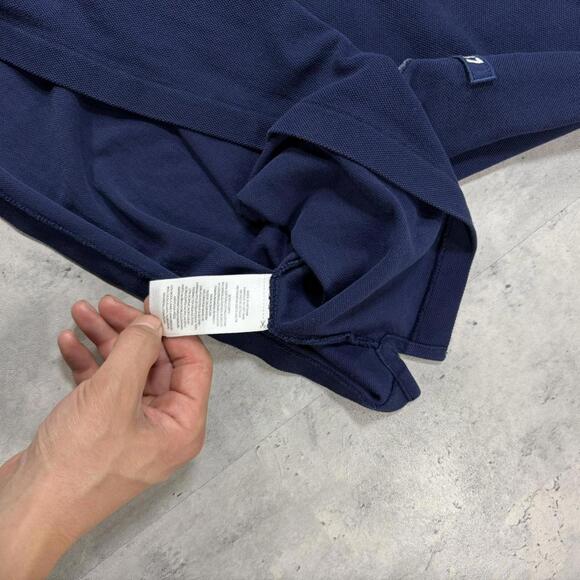 Y2K Navy Polo Ralph Lauren Grunge Embroidered Shirt Dress - Picture 6 of 7